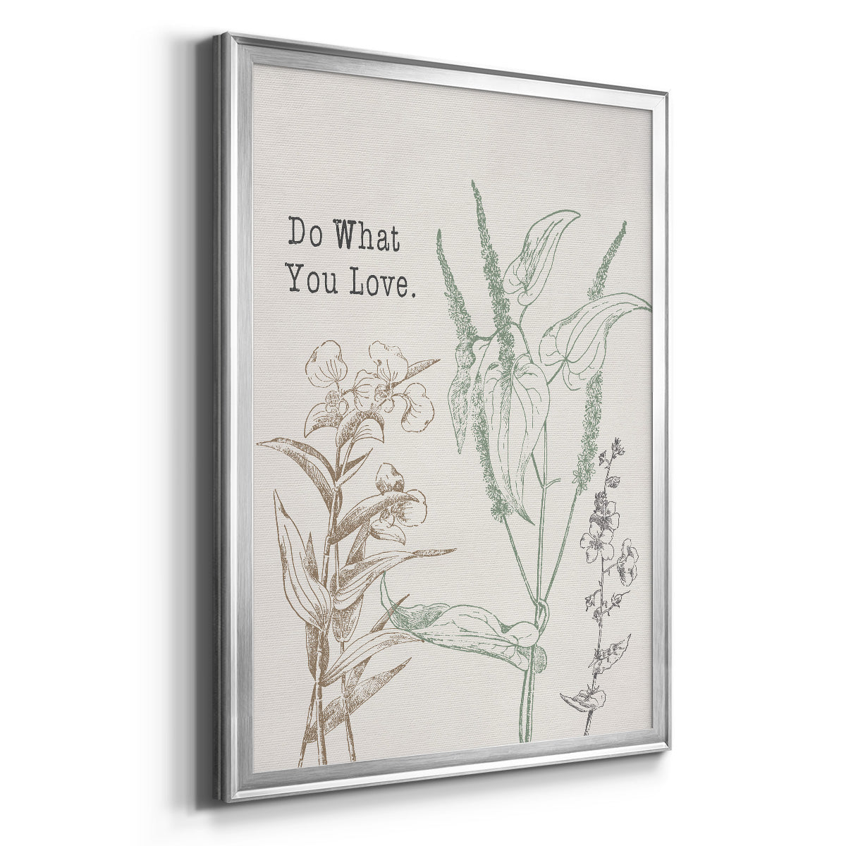 Do What You Love - Modern Framed Canvas Print