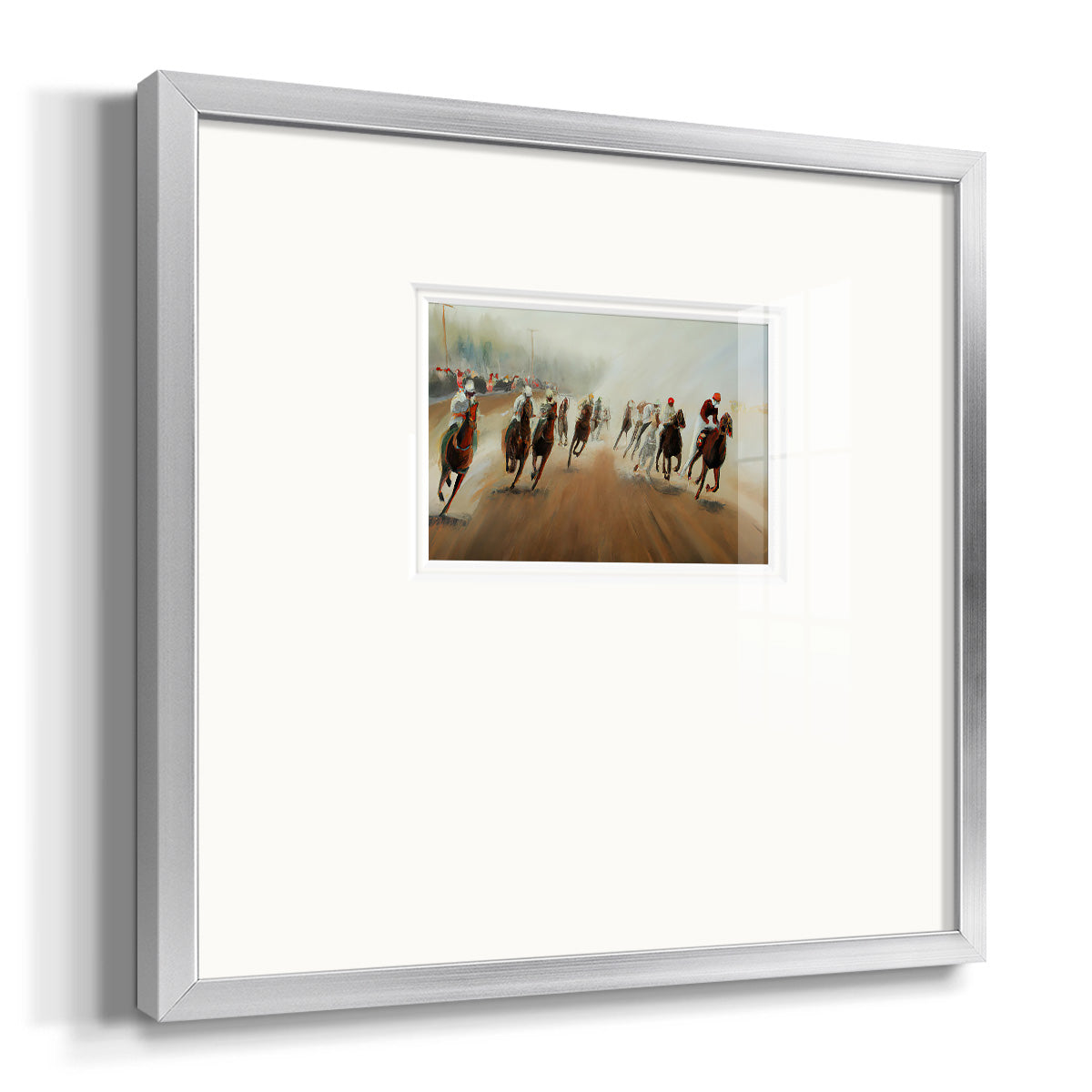 Around the Corner Premium Framed Print Double Matboard