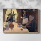 The Dining Room (Breakfast), 1886-1887 - Floater Framed Canvas Print