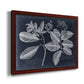 Foliage on Navy IV Premium Framed Canvas- Ready to Hang