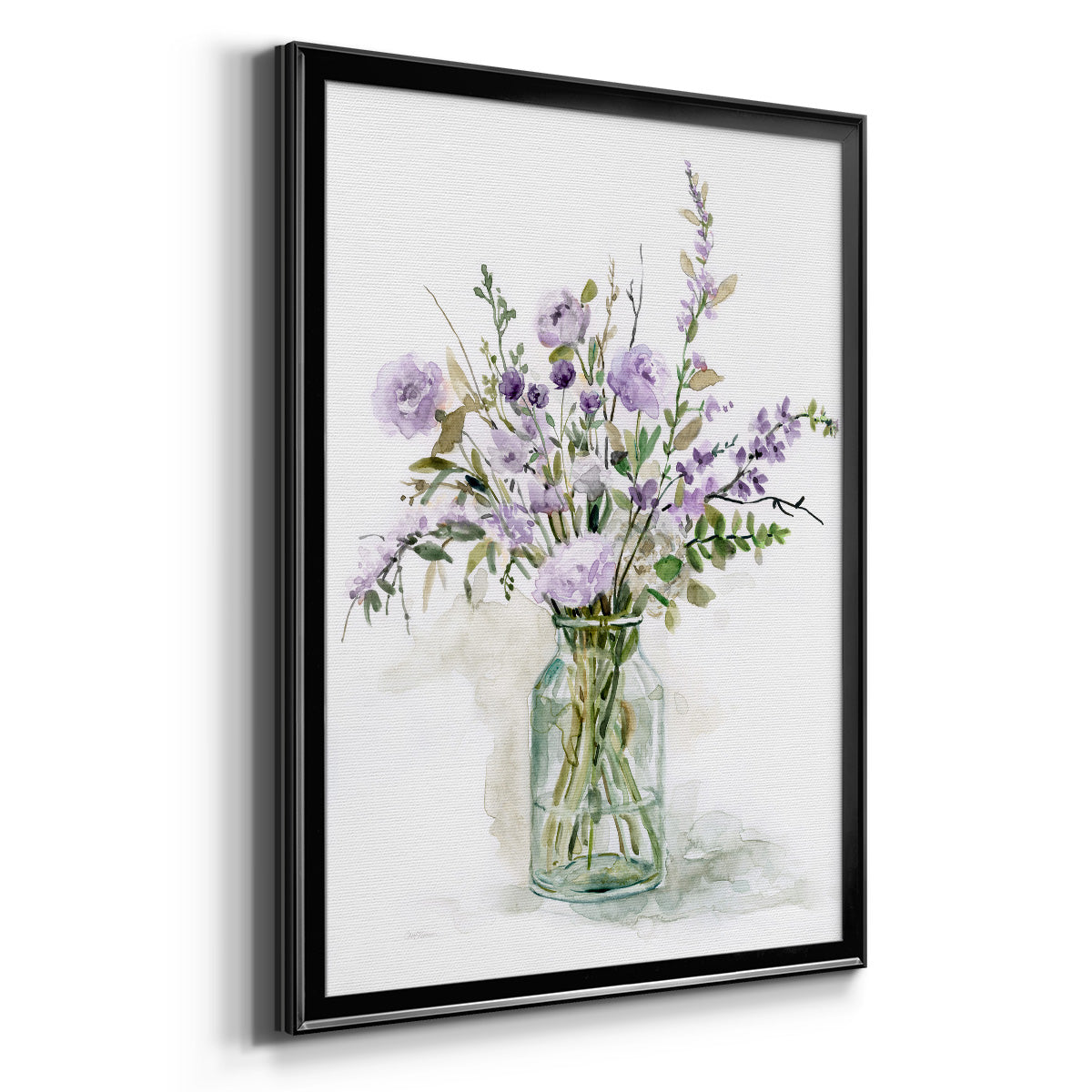 Purple Passion I - Modern Framed Canvas Print
