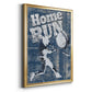 Home Run Hitter - Modern Framed Canvas Print
