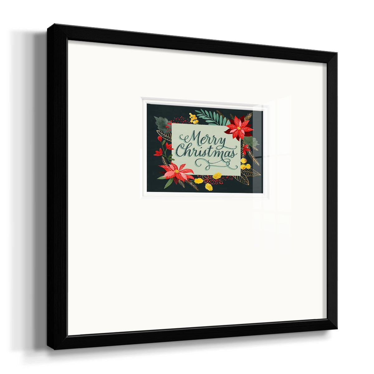 Bright Christmas Night  I Premium Framed Print Double Matboard