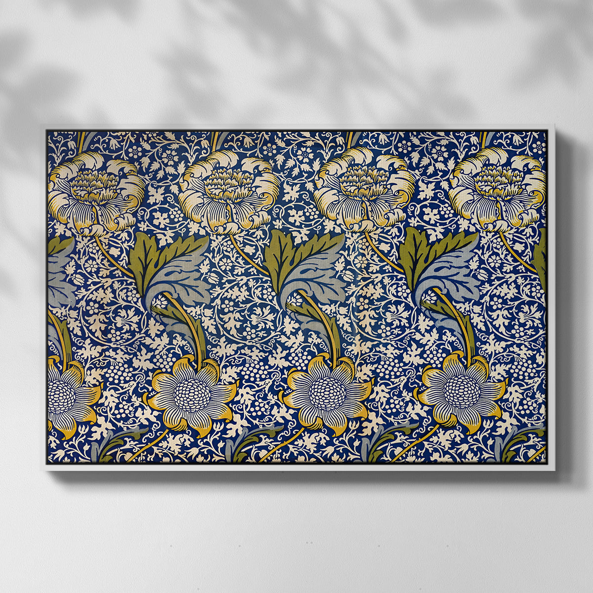 Kennet - Indigo/Gold, 1883 - Floater Framed Canvas Print