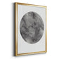 Graphite Moon II - Modern Framed Canvas Print