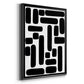 Shuffle IV - Modern Framed Canvas Print