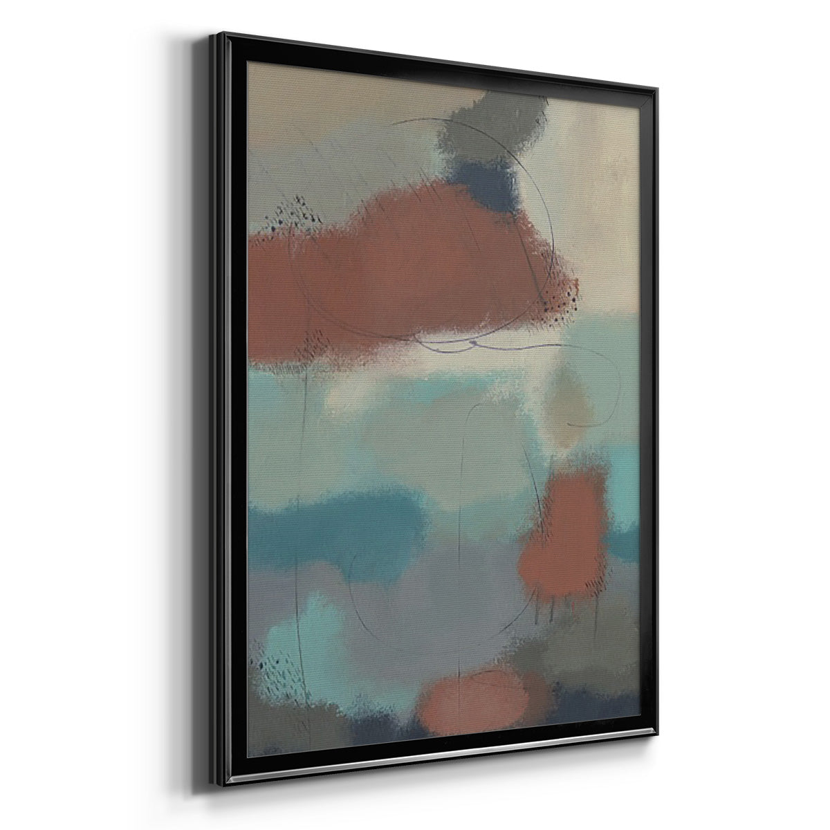 Floating By II - Modern Framed Canvas Print