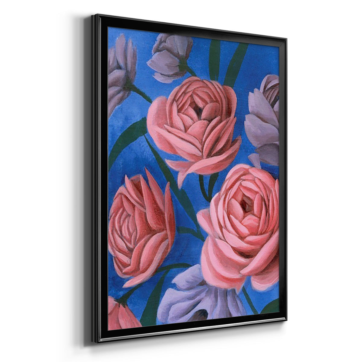 Layered Petals I - Modern Framed Canvas Print