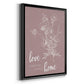 Love Home - Modern Framed Canvas Print