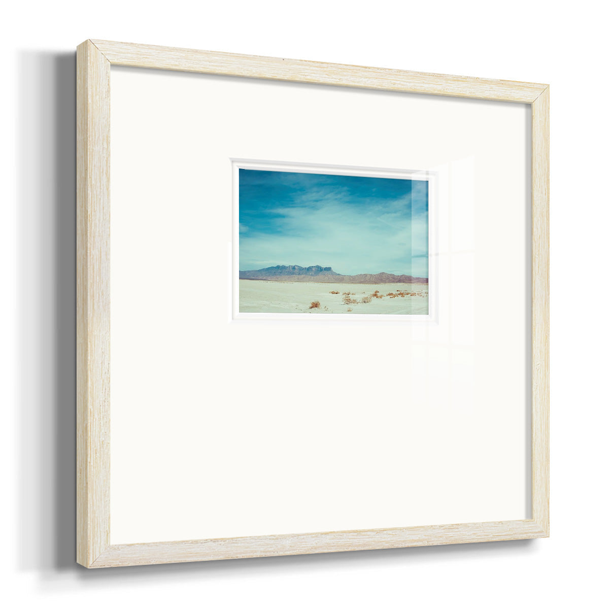 Salt Flat Walk II Premium Framed Print Double Matboard