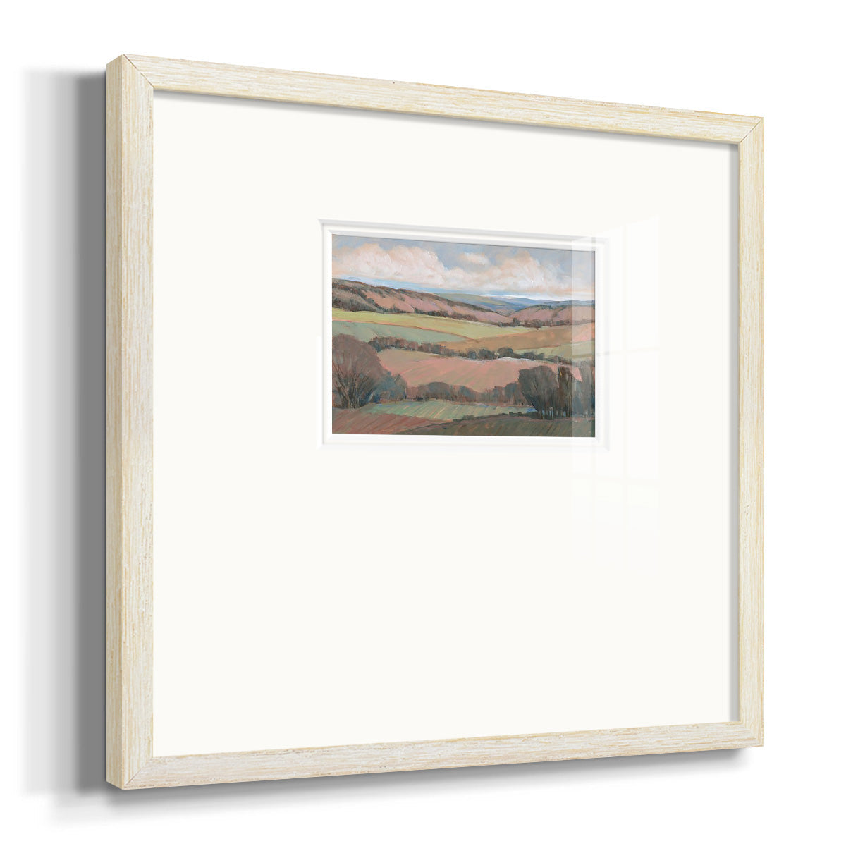 Hilly Countryside II Premium Framed Print Double Matboard