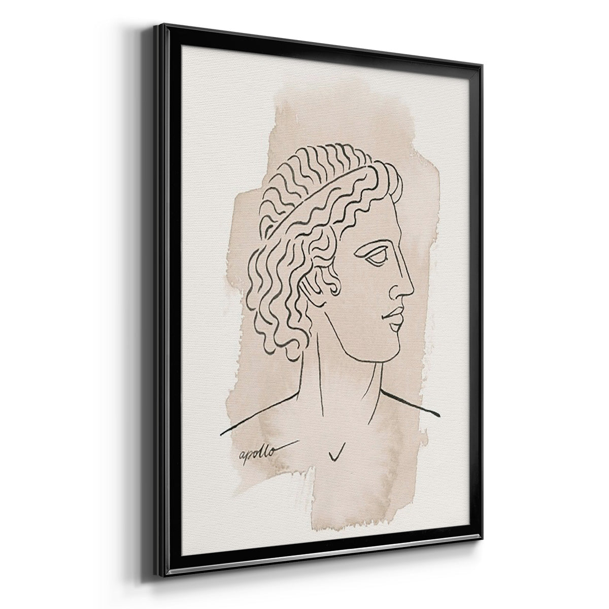 Greek Busts IV - Modern Framed Canvas Print