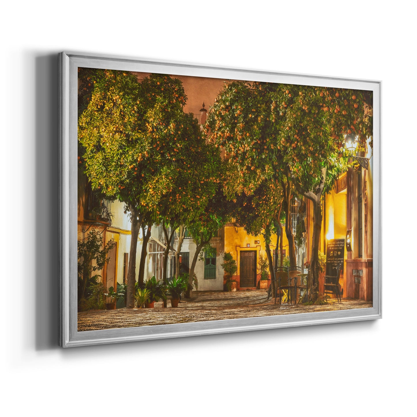 Night in Sevilla - Modern Framed Canvas Print