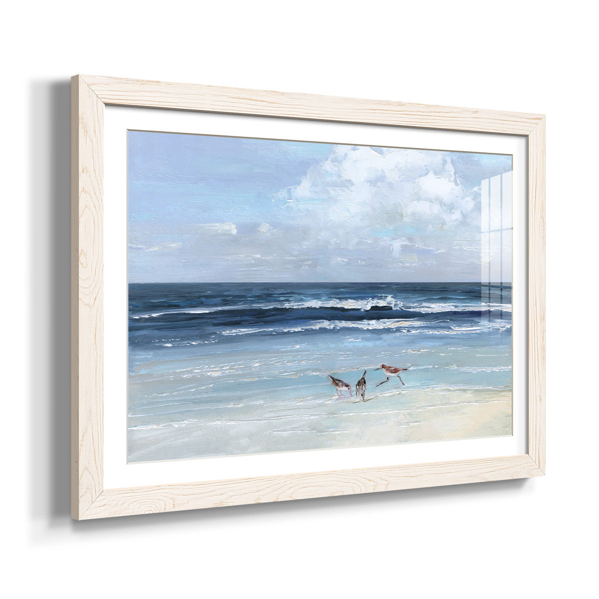 Beach Trio - Barnwood Framed Art Print
