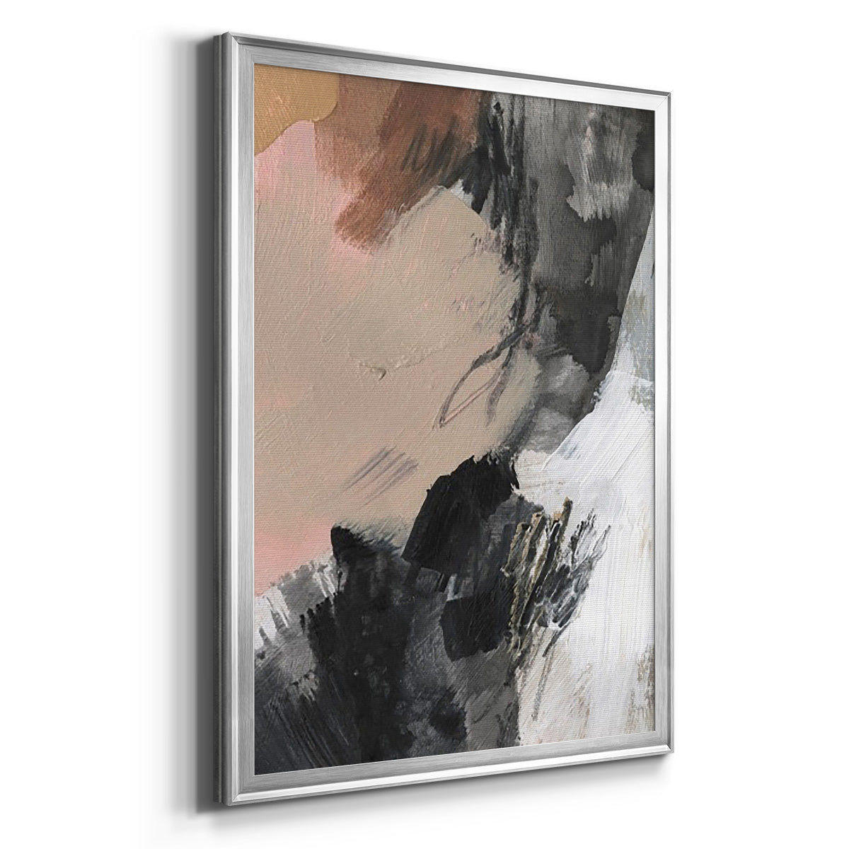 Unbleached Neutrals V - Modern Framed Canvas Print