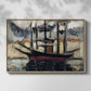 Two Boats Side by Side, Port of Marseilles, c. 1916 - Floater Framed Canvas Print