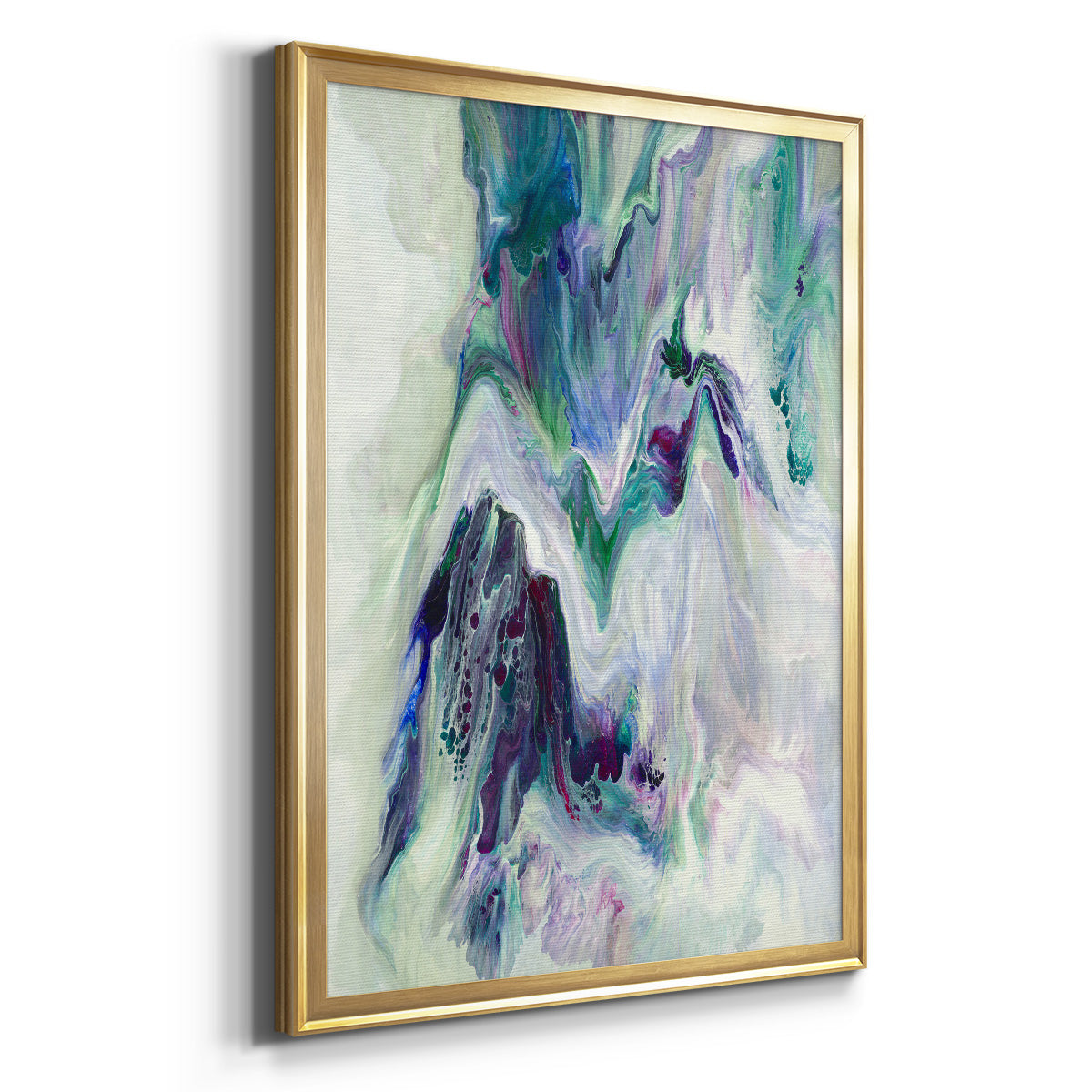 Wild River - Modern Framed Canvas Print