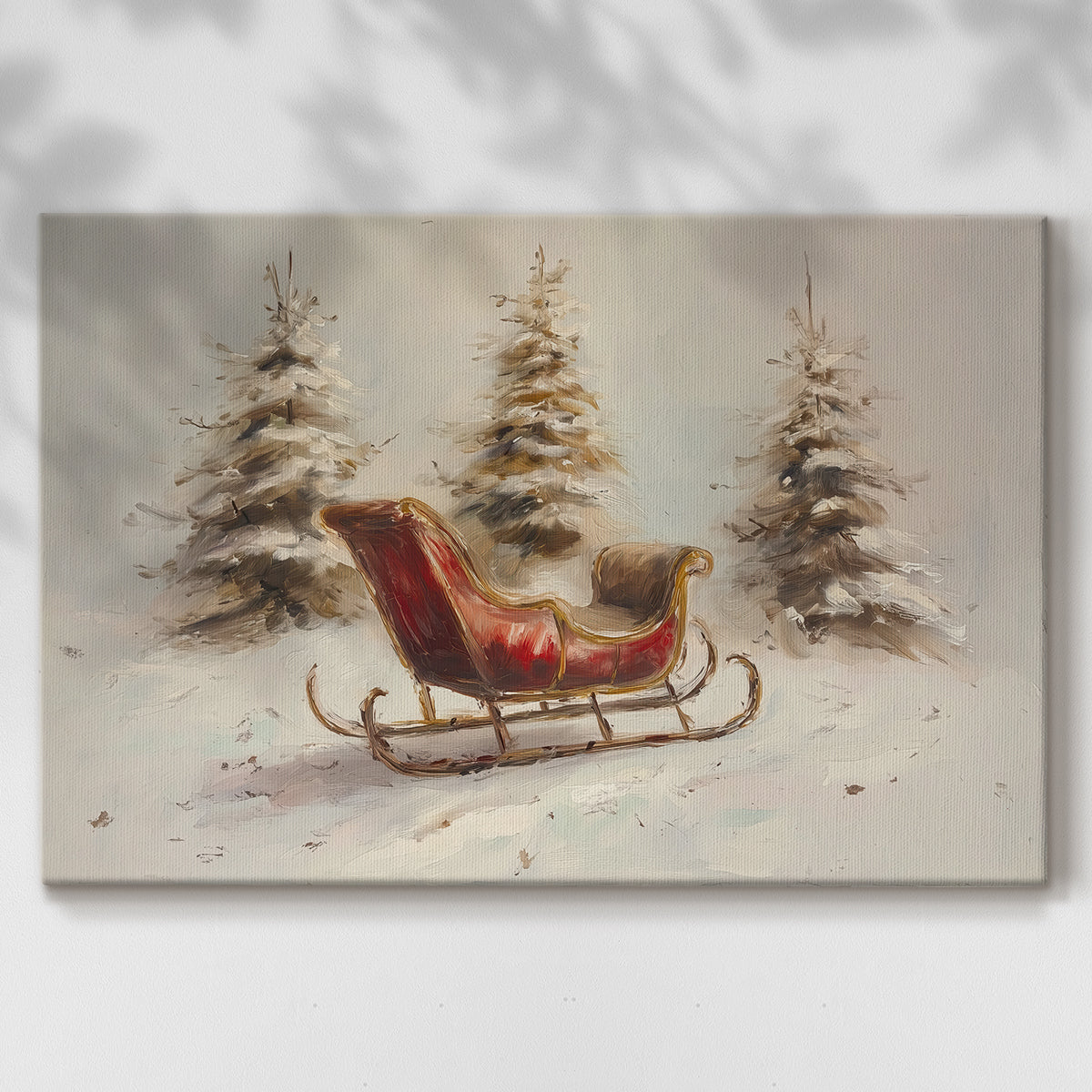 Tinsel-Gold Whisper of Eve - Canvas Art Print