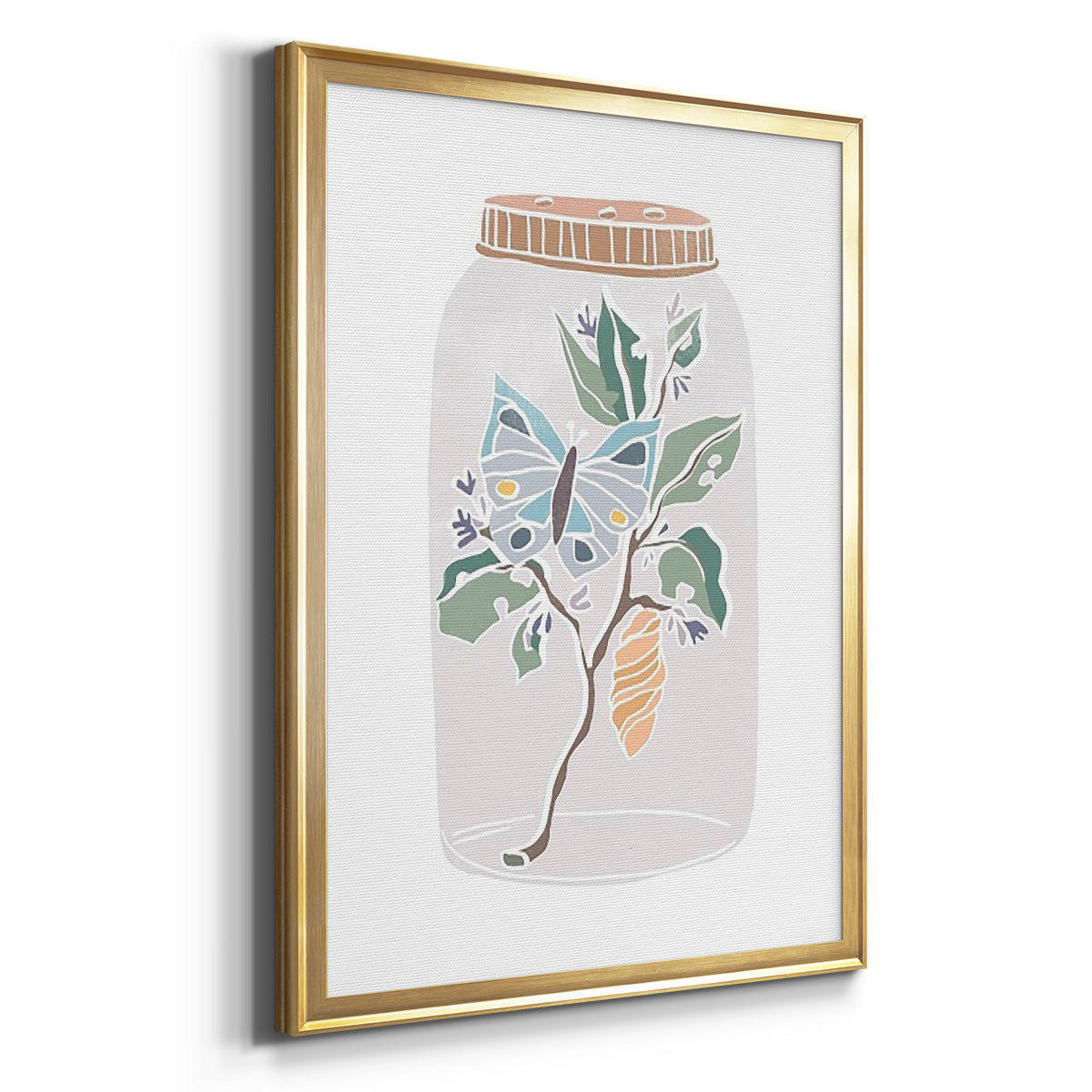 Nature Jar II - Modern Framed Canvas Print