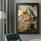 Religious painting of the Assumption of the Virgin Mary by Juan de Valdés Leal in an ornate black frame with gilded inner detail displayed in a neutral interior setting.