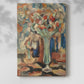 Canvas art print of a floral composition with loose brushwork and gentle color with a soft shadow on a white background.
