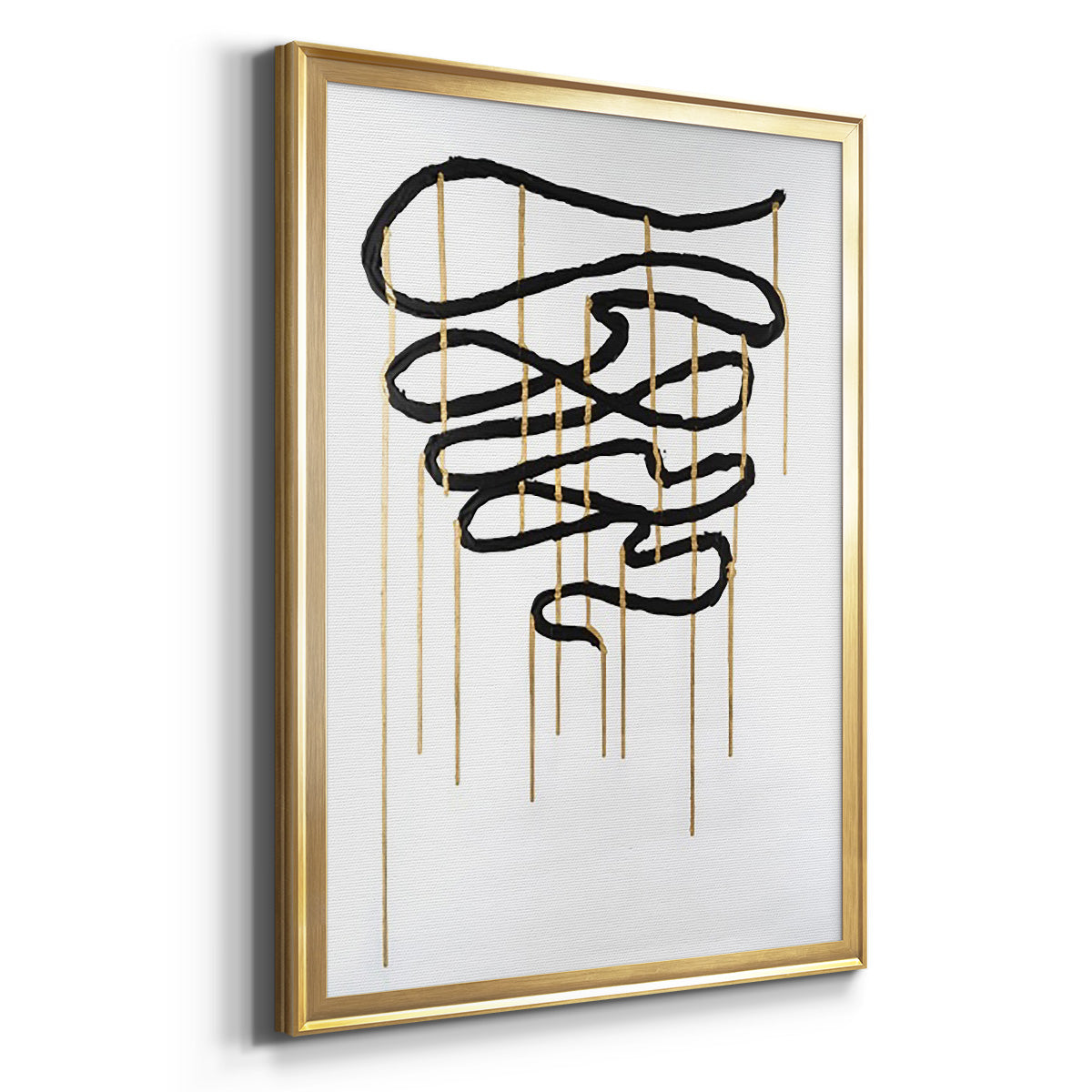 Weeping Ribbon I - Modern Framed Canvas Print