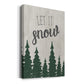 Let It Snow Forest Premium Gallery Wrapped Canvas - Ready to Hang