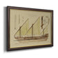 Antique Ship Plan VI Premium Framed Canvas- Ready to Hang