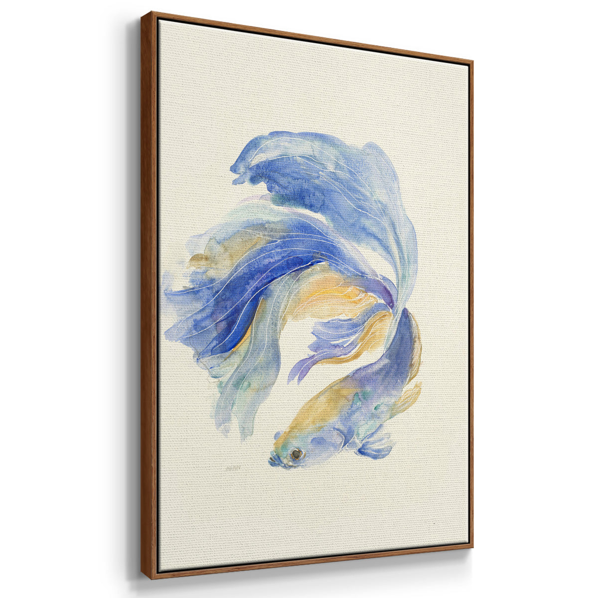 Betta II - Framed Premium Gallery Wrapped Canvas L Frame - Ready to Hang