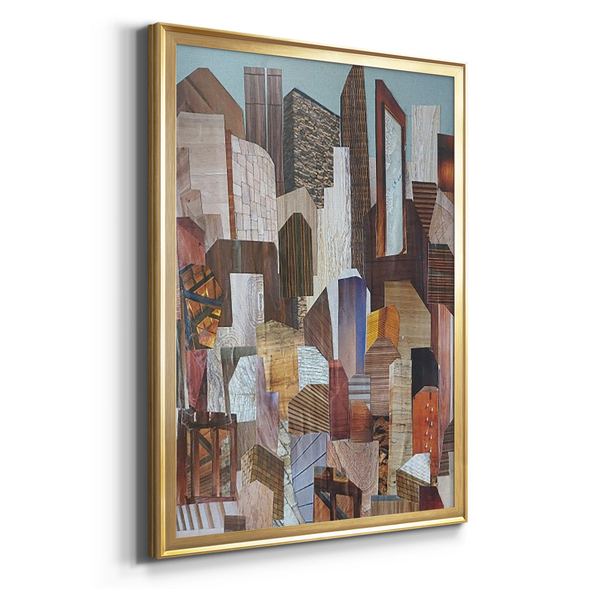 Metropolis - Modern Framed Canvas Print