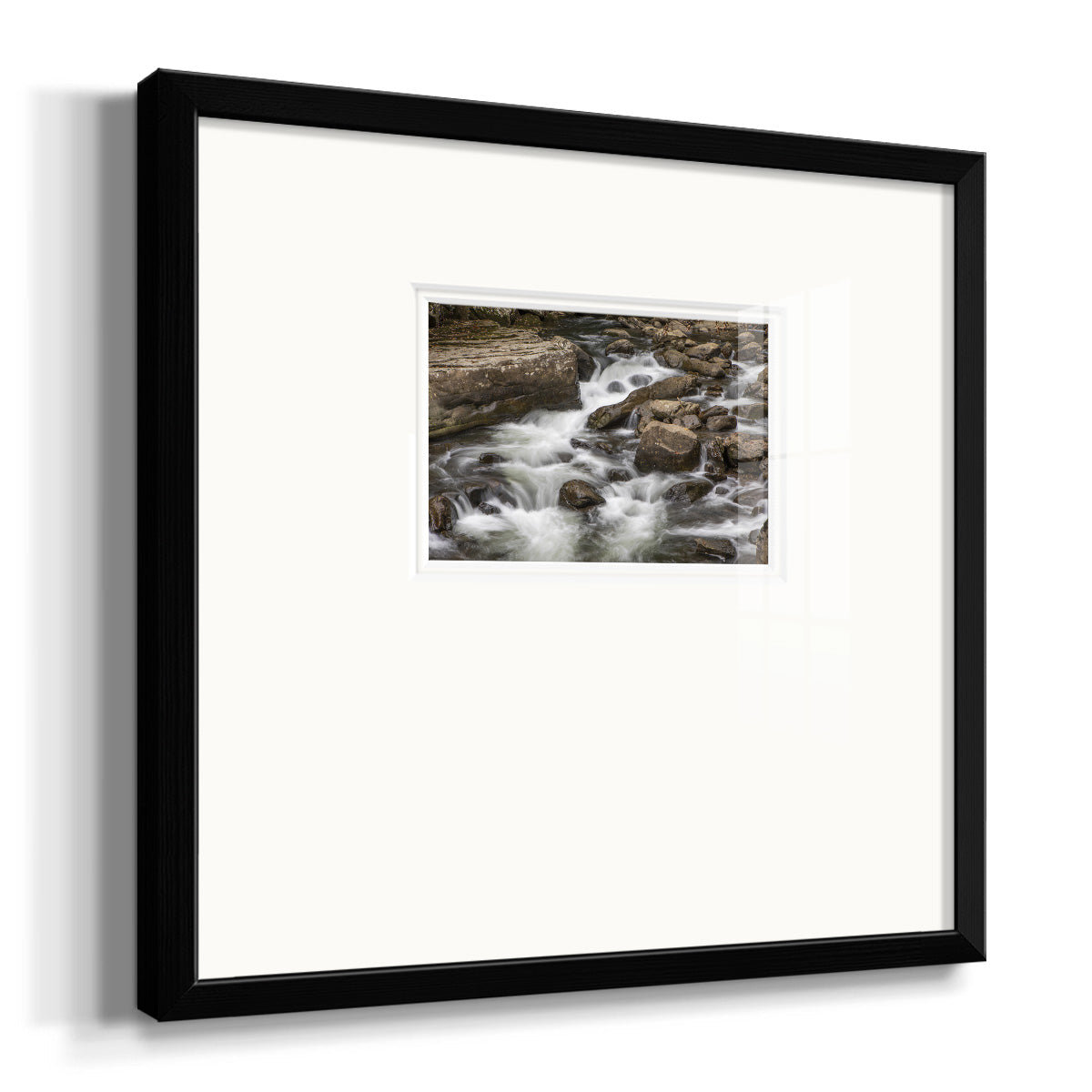 Rushing Calm- Premium Framed Print Double Matboard