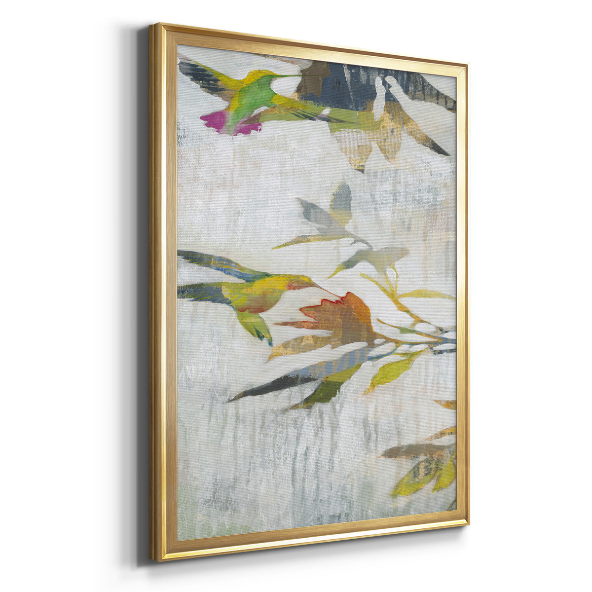 Garden Party V1 - Modern Framed Canvas Print