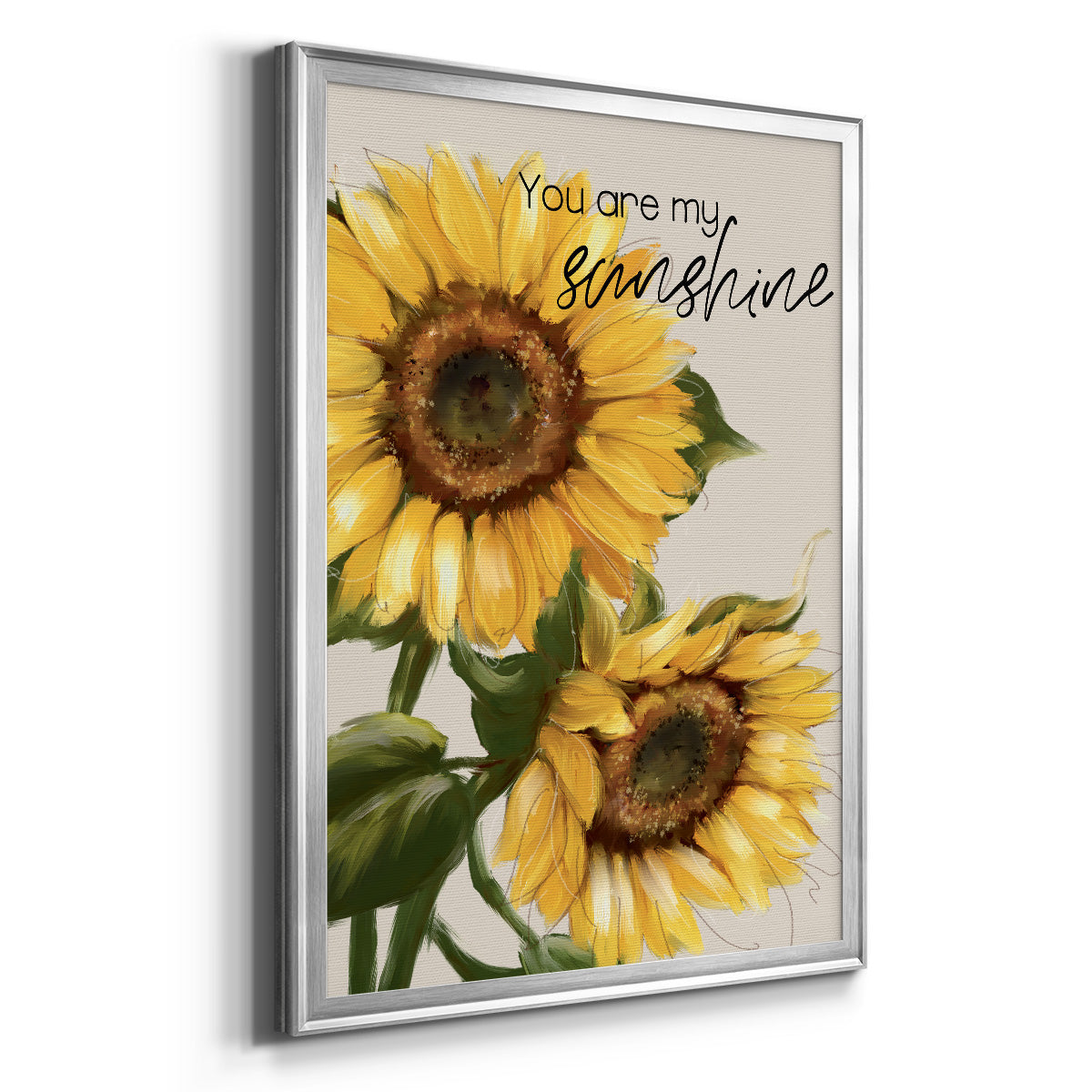 You Are My Sunshine - Modern Framed Canvas Print