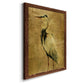 Gold Crane at Dusk II - Premium Canvas Framed in Barnwood - Ready to Hang