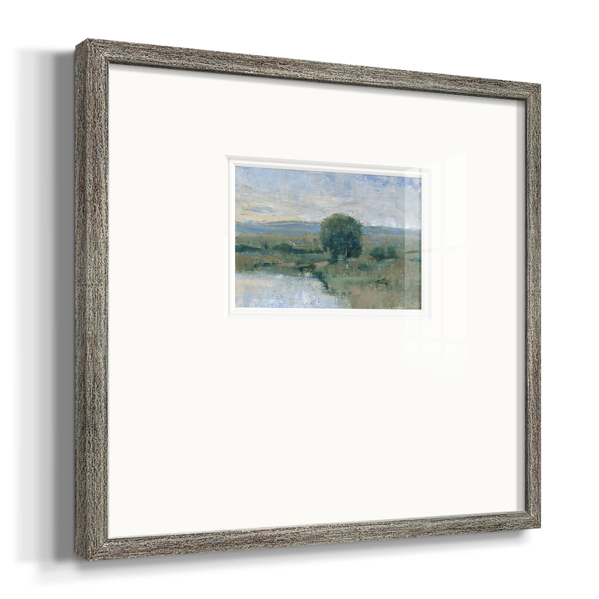 Riverbank Impression II Premium Framed Print Double Matboard