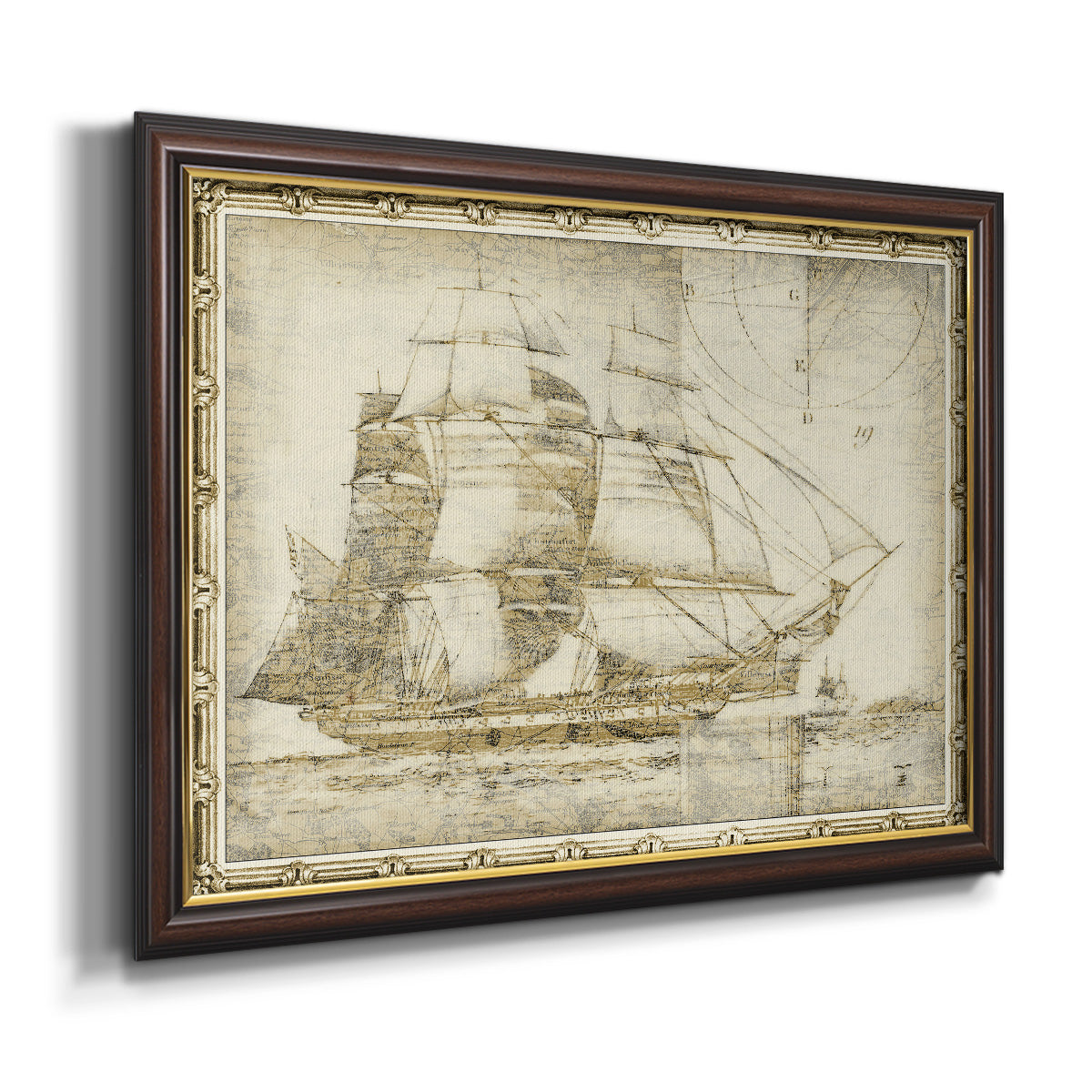 Ghost Ship I Premium Framed Canvas- Ready to Hang