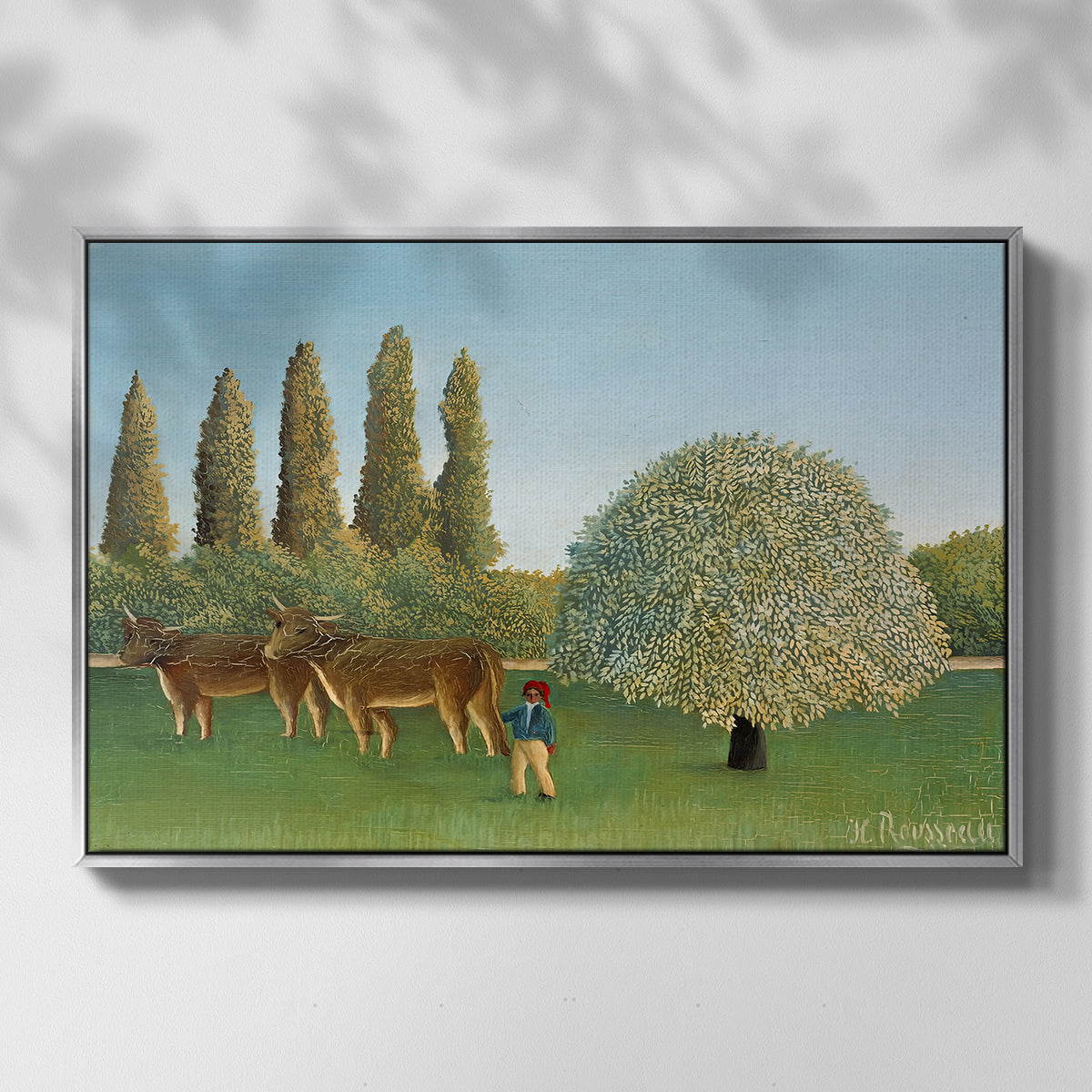 Meadlowland (The Pasture), 1910 - Floater Framed Canvas Print
