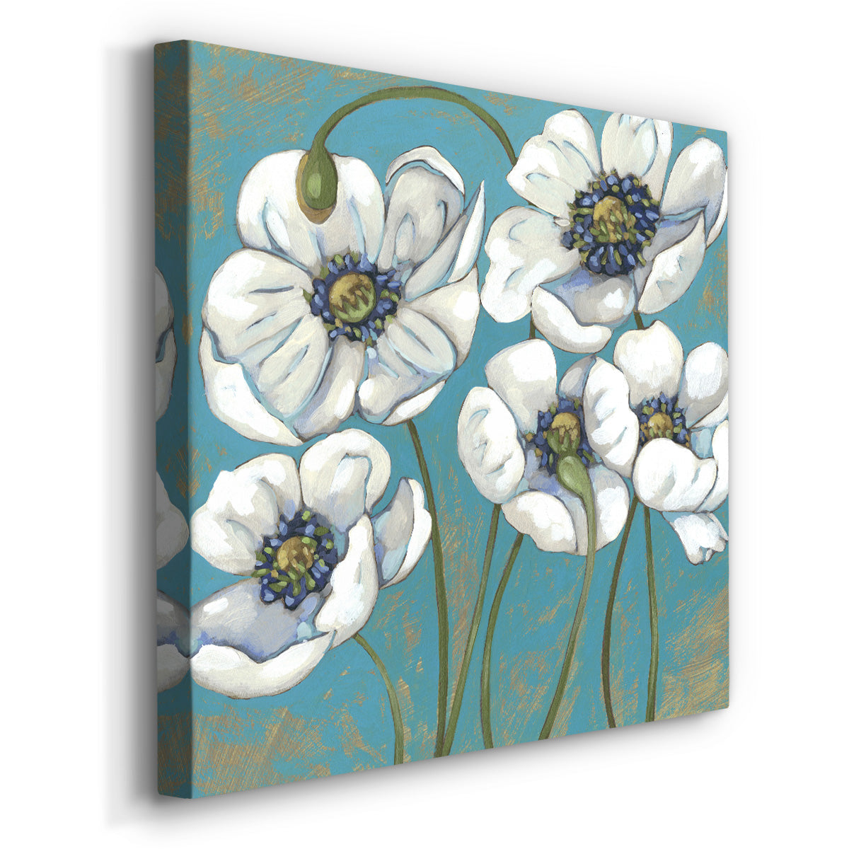 Lakeside Poppies II - Canvas Art Print