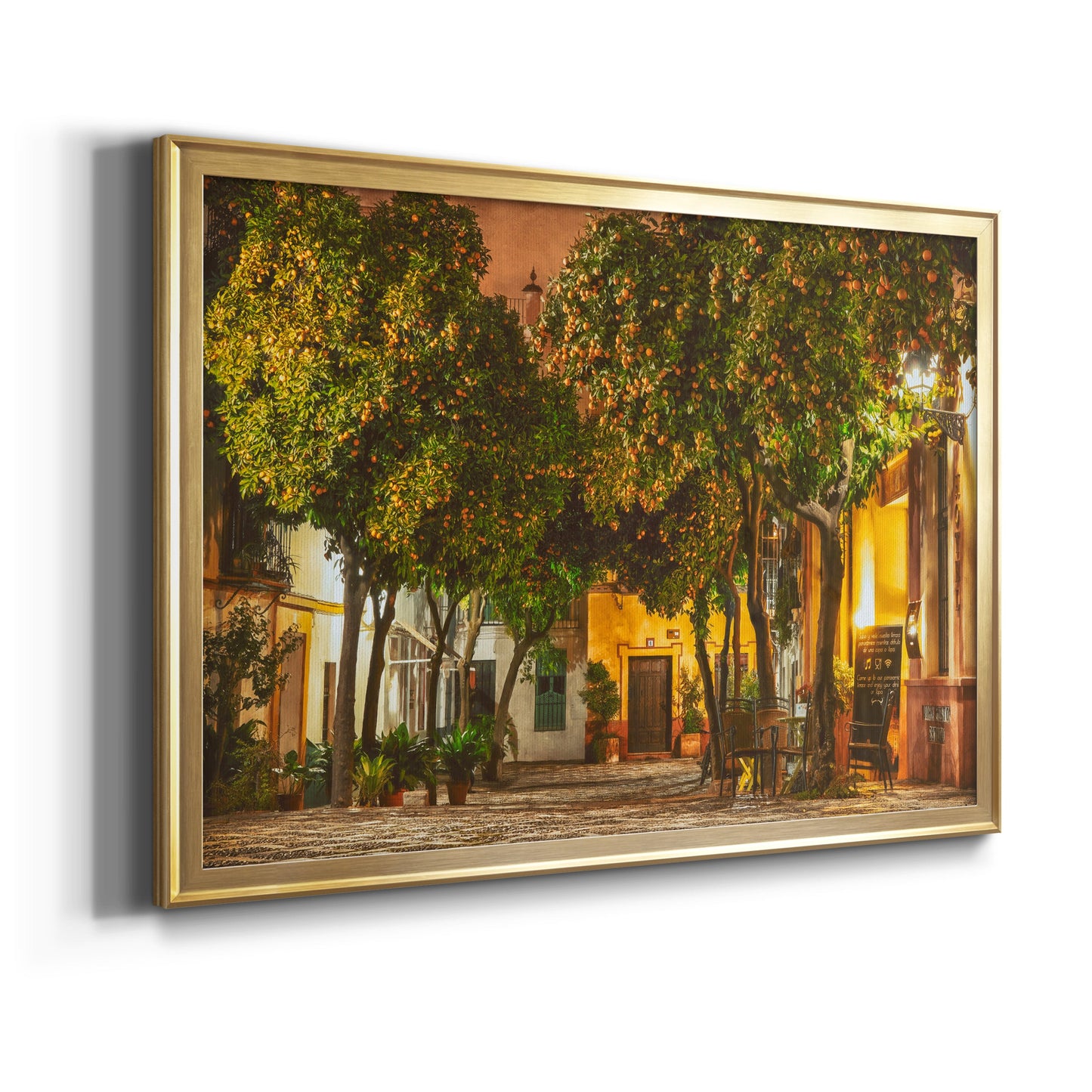 Night in Sevilla - Modern Framed Canvas Print