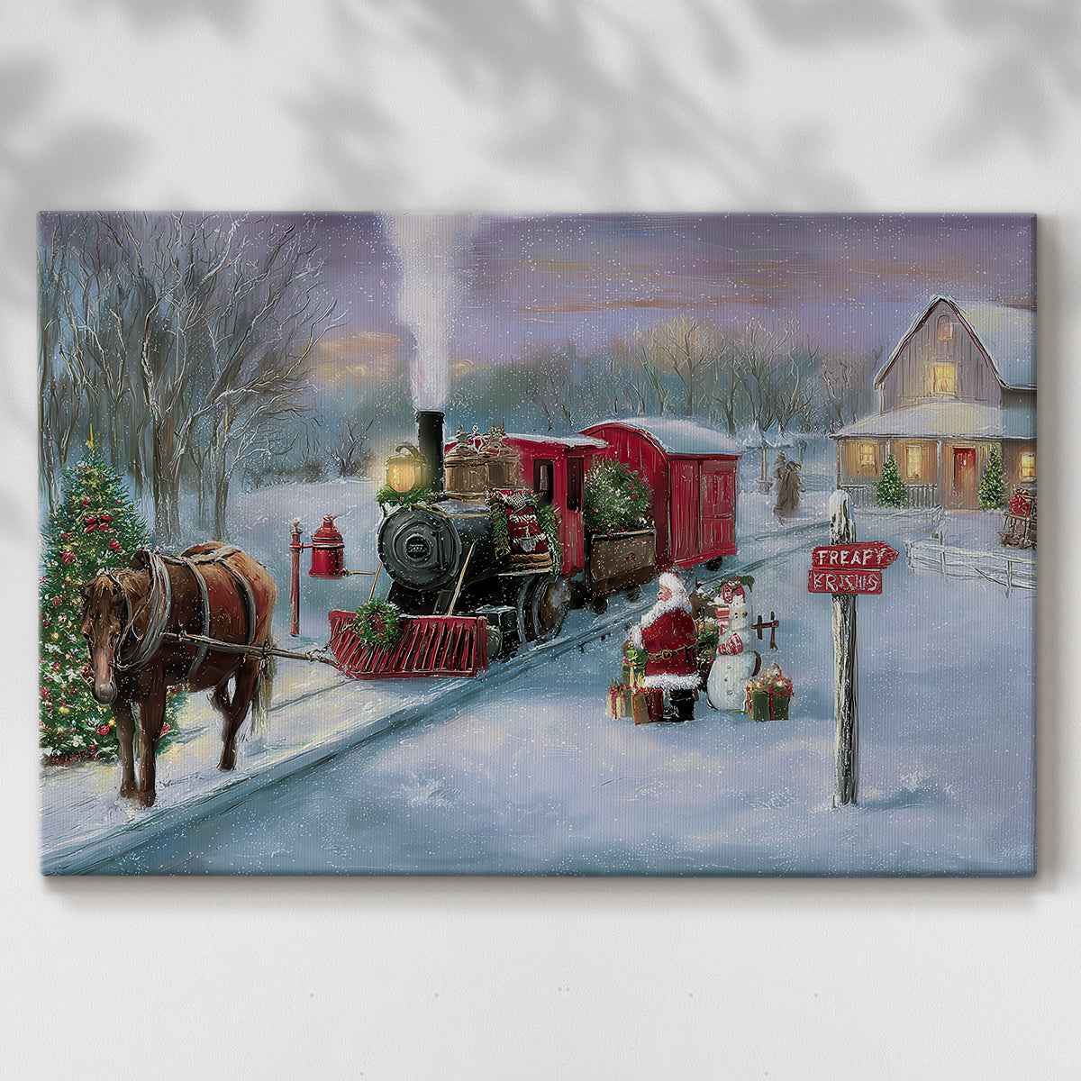 Chalk Serenade of Lantern - Canvas Art Print
