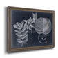 Foliage on Navy I Premium Framed Canvas- Ready to Hang