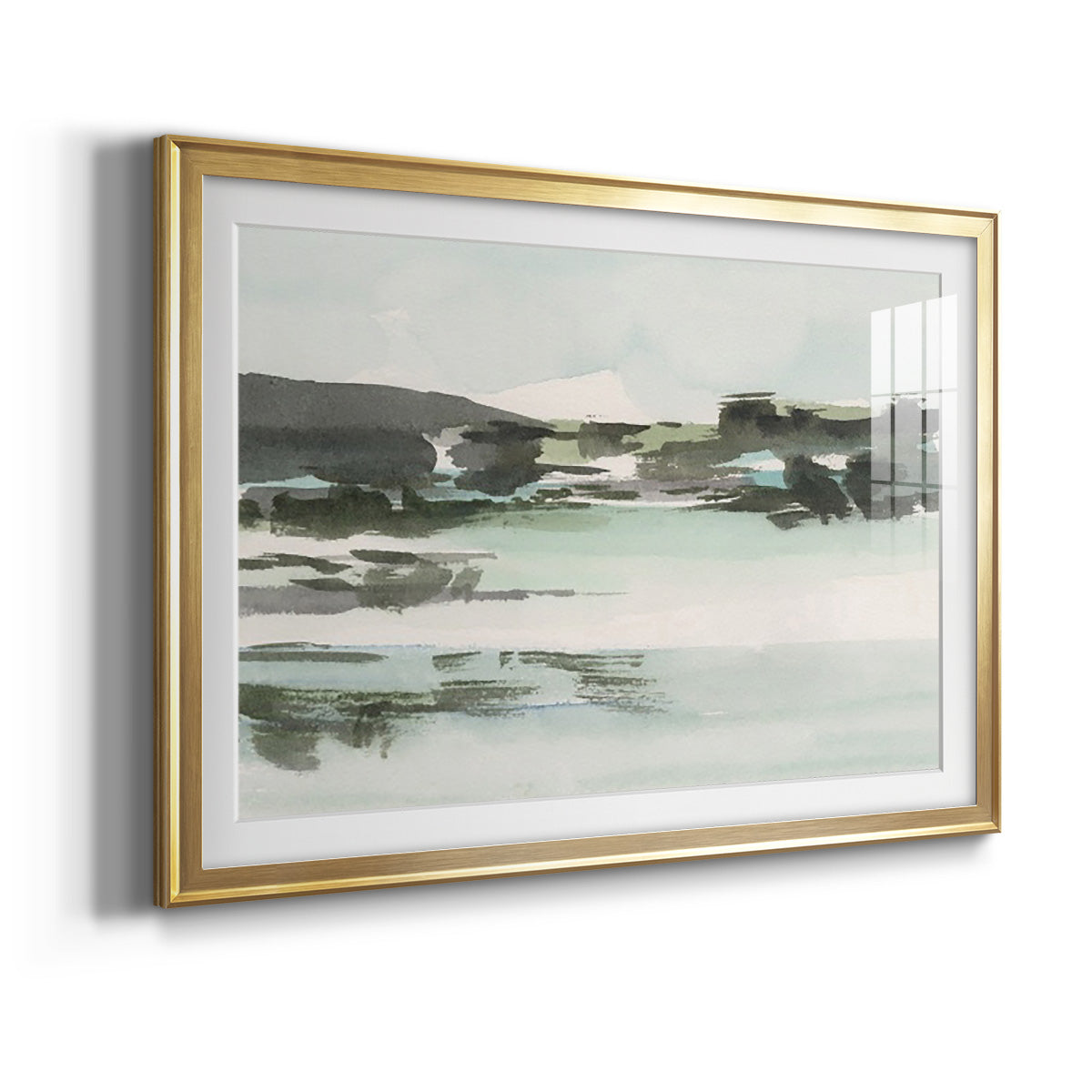 Turquoise Marsh II - Modern Framed Art Print