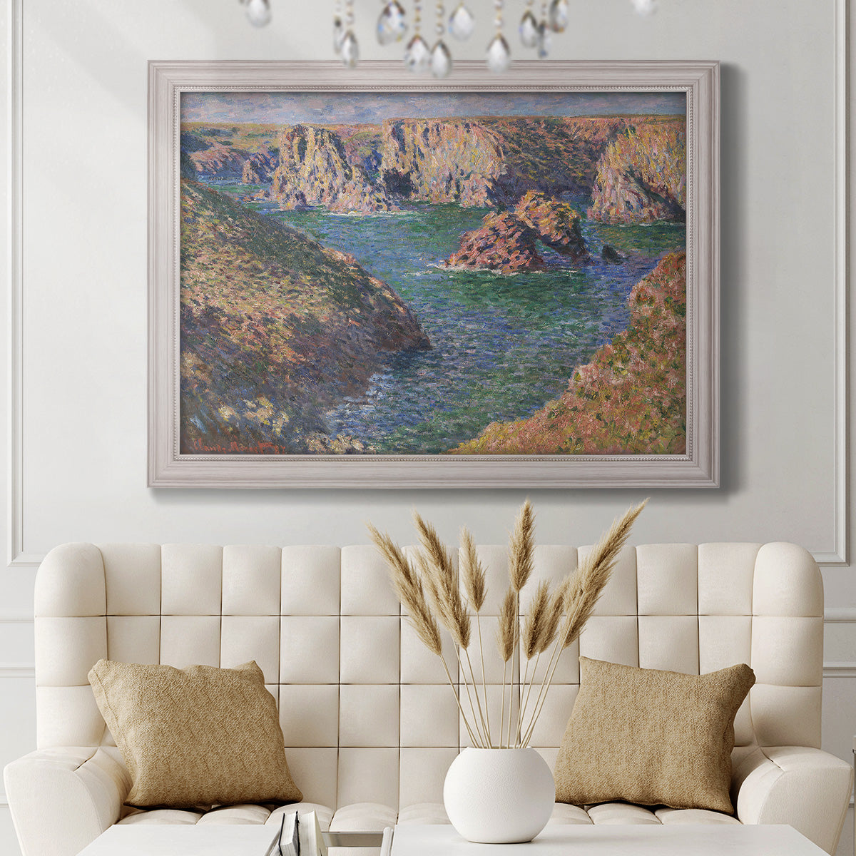 Port-Domois, Belle-Isle - Ornate Framed Canvas Print