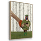 Pheasant Shooting Party 1 - Framed Premium Gallery Wrapped Canvas L Frame 3 Piece Set - Ready to Hang