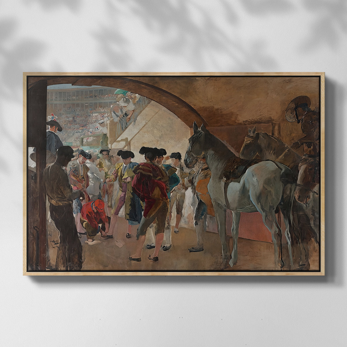 Before the Bullfight (Antes de la corrida), c. 1900 - Floater Framed Canvas Print