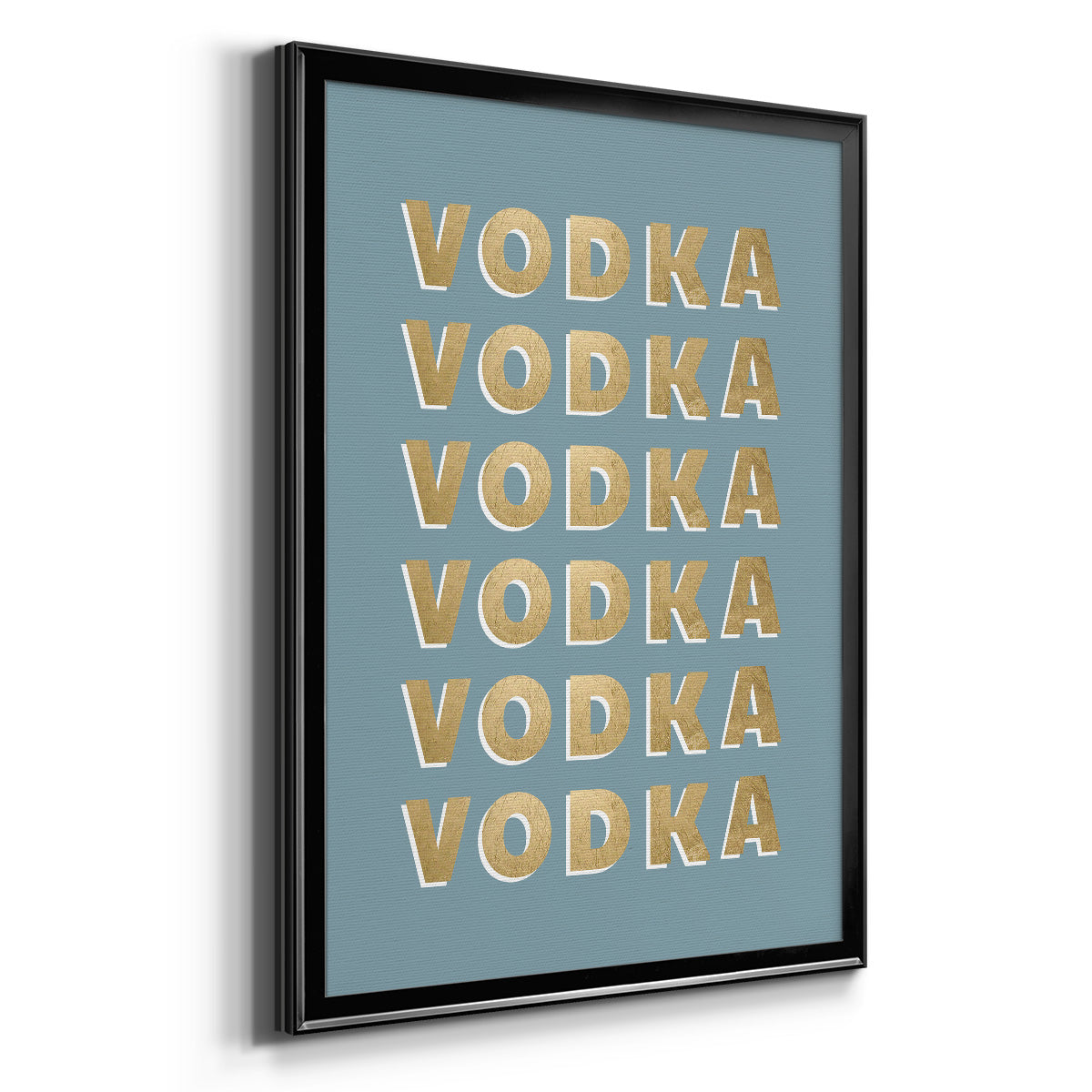 Vodka - Modern Framed Canvas Print