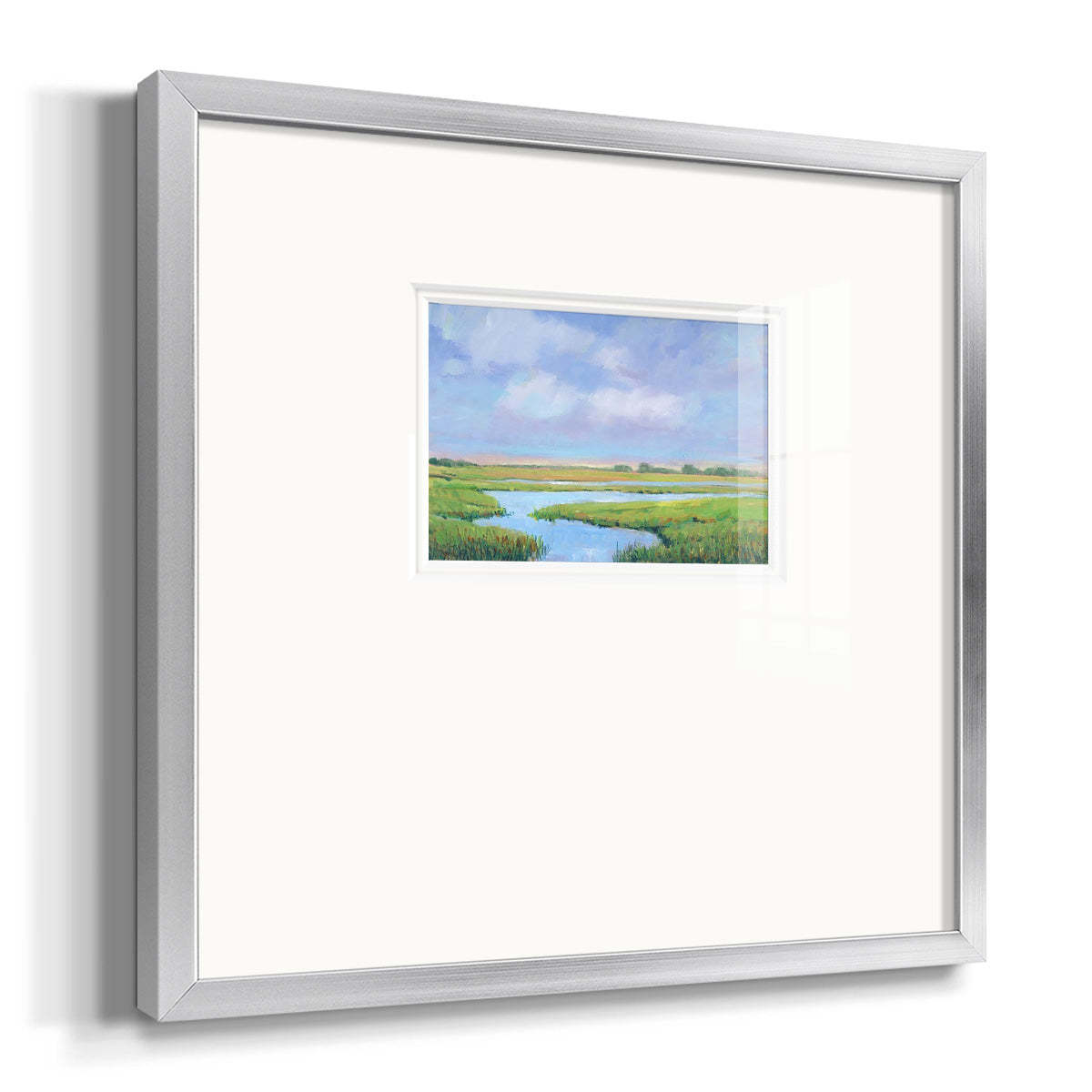 Summer Marsh II Premium Framed Print Double Matboard