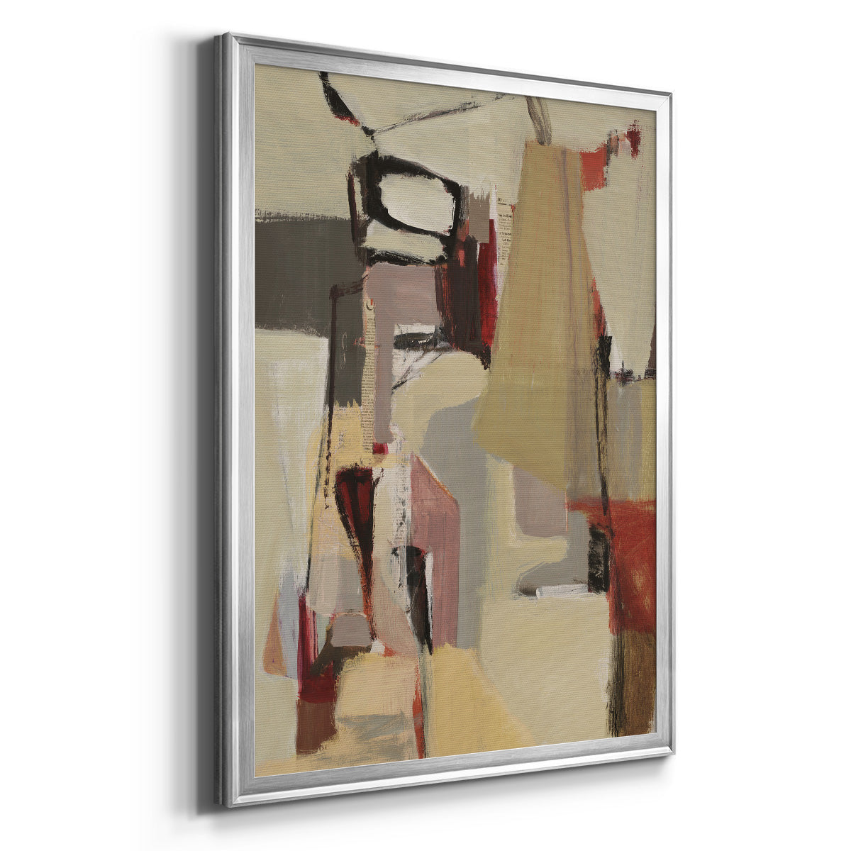 Peaches - Modern Framed Canvas Print