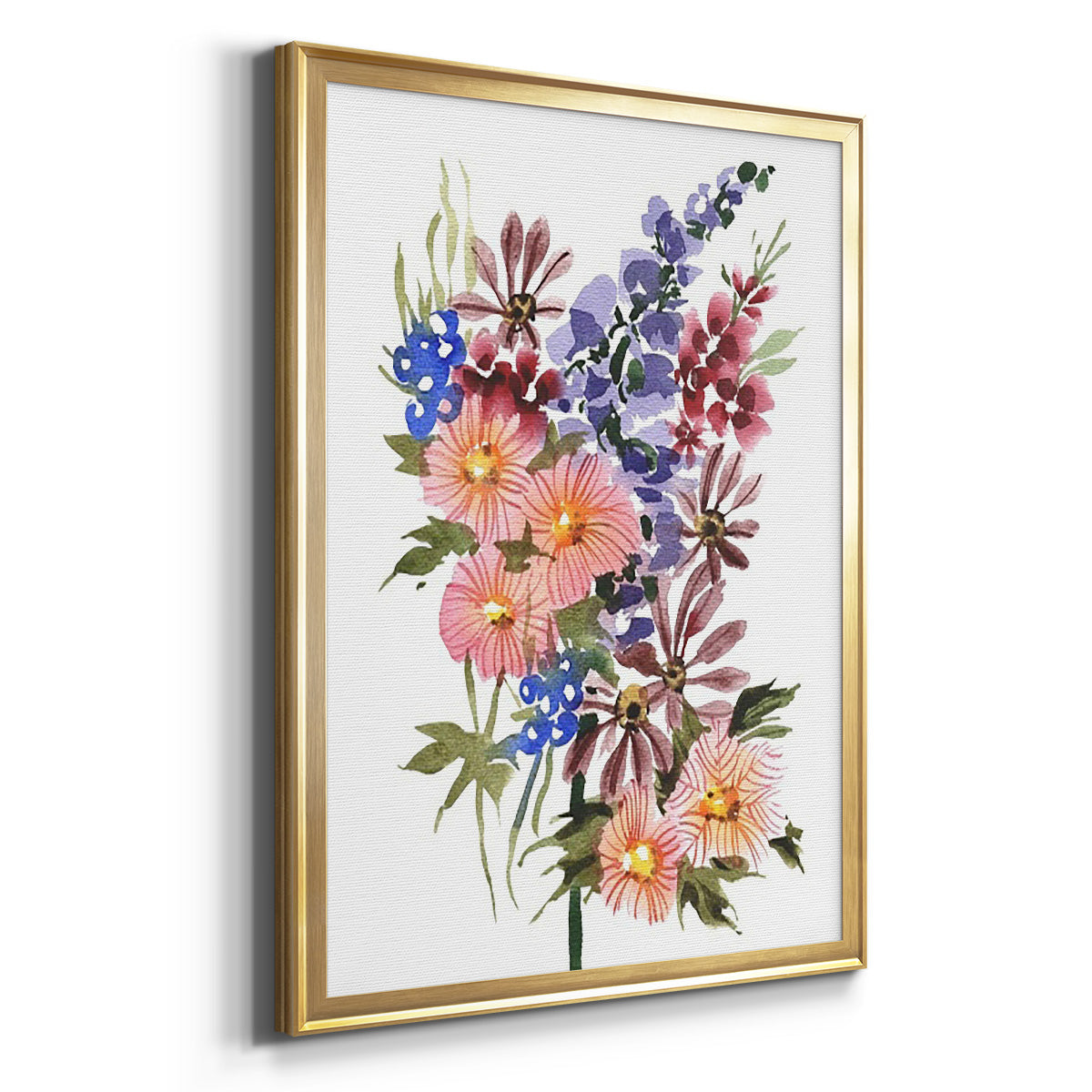 Garden Bouquets III - Modern Framed Canvas Print