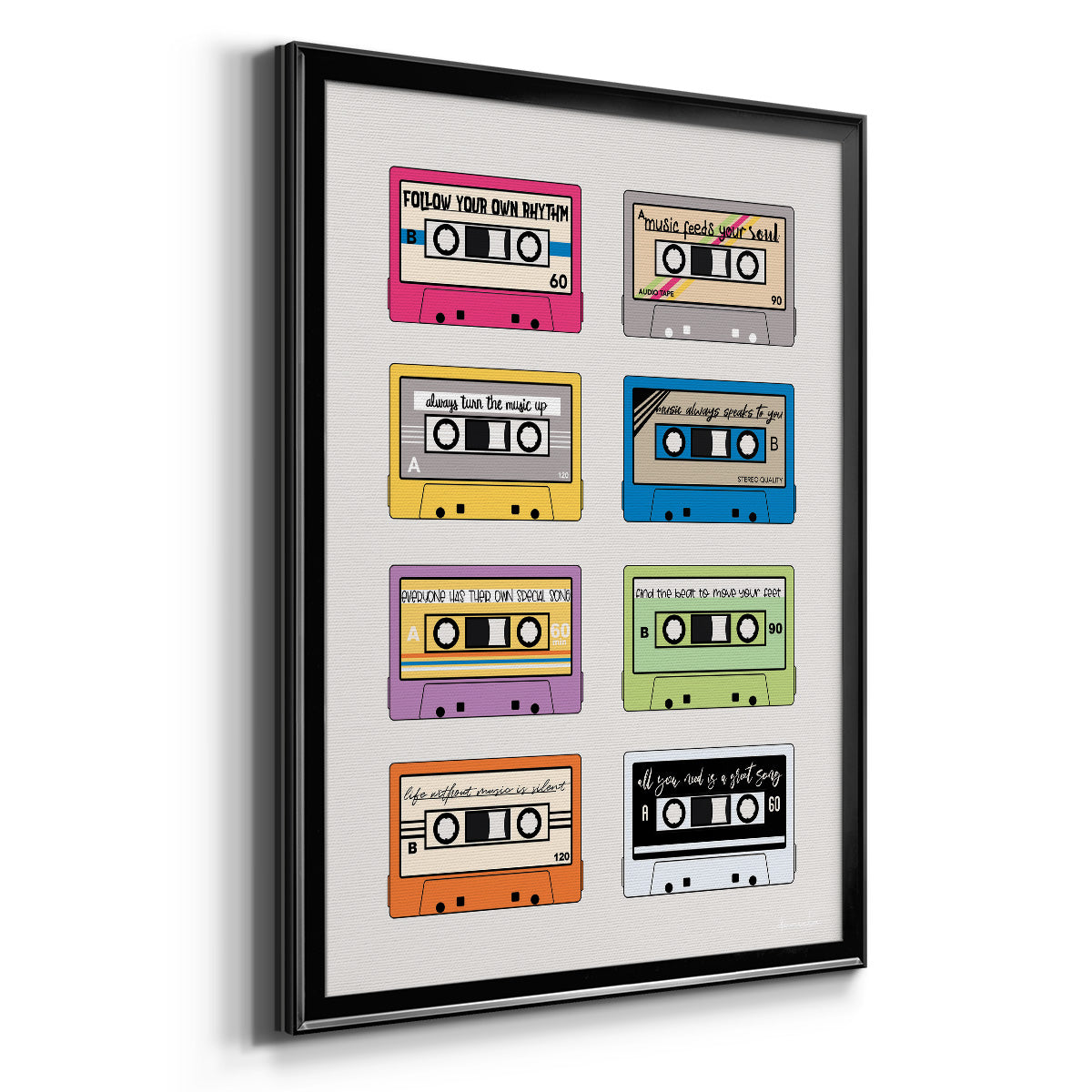 Musical Inspiration - Modern Framed Canvas Print